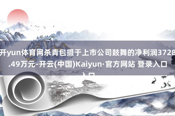 开yun体育网杀青包摄于上市公司鼓舞的净利润3728.49万元-开云(中国)Kaiyun·官方网站 登录入口