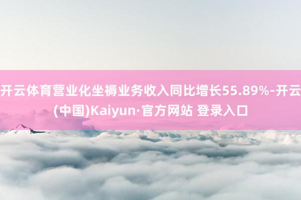 开云体育营业化坐褥业务收入同比增长55.89%-开云(中国)Kaiyun·官方网站 登录入口