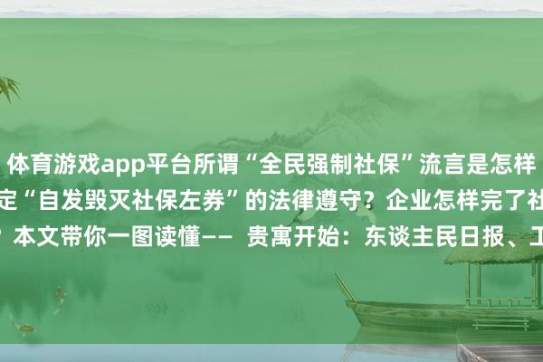 体育游戏app平台所谓“全民强制社保”流言是怎样产生的？《解说二》怎样界定“自发毁灭社保左券”的法律遵守？企业怎样完了社保合规与资本均衡？本文带你一图读懂——  　　贵寓开始：东谈主民日报、工东谈主日报等开始：光明网-开云(中国)Kaiyun·官方网站 登录入口