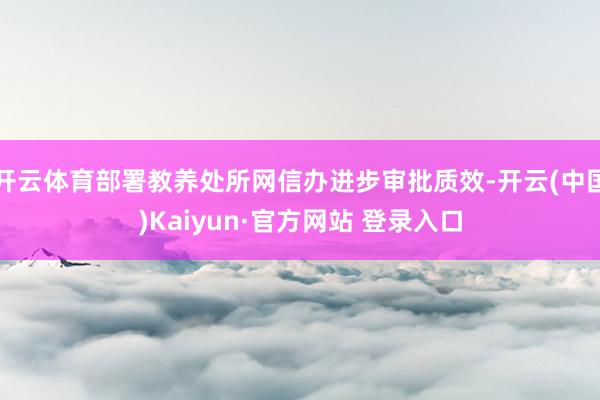 开云体育部署教养处所网信办进步审批质效-开云(中国)Kaiyun·官方网站 登录入口