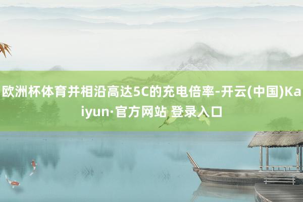 欧洲杯体育并相沿高达5C的充电倍率-开云(中国)Kaiyun·官方网站 登录入口