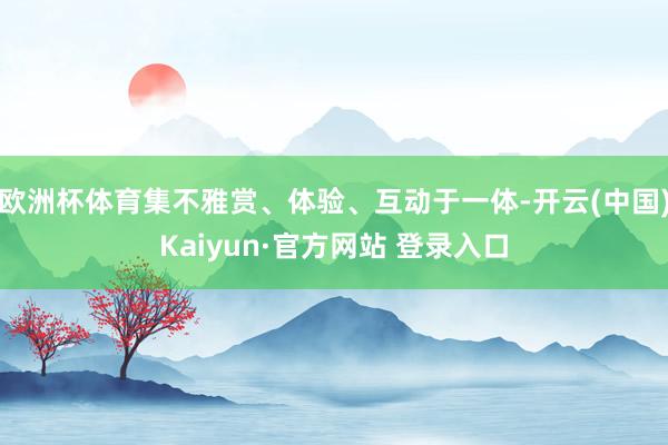 欧洲杯体育集不雅赏、体验、互动于一体-开云(中国)Kaiyun·官方网站 登录入口