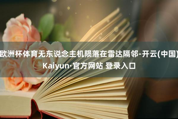 欧洲杯体育无东说念主机陨落在雷达隔邻-开云(中国)Kaiyun·官方网站 登录入口